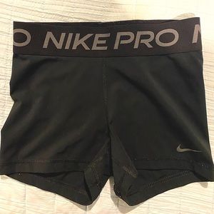 Black & Grey Nike Pro 2.5in Shorts